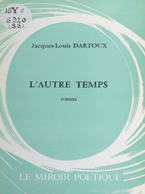 cover image of L'autre temps